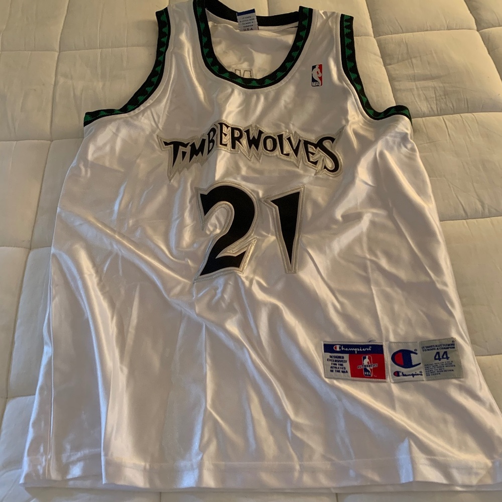Kevin Garnett Timberwolves Champion Jersey size 44